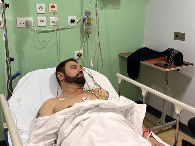 Image of controversial Toplace founder Jean Nassif in hospital in Lebanon earlier this year. Justice Abraham said a photograph was insufficient to establish a medical condition.