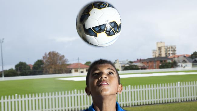 Tanna Bellear from Bronte Public School went to spain to comepete in the u12 Mediterranean international cup 2015. Pictured at Waverley Oval. Picture by DAMIAN SHAW