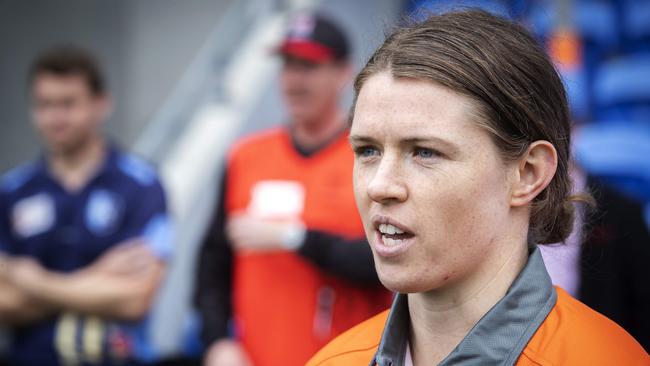 Cricket Tasmania Premier League, Sash Moloney (Greater Northern Raiders) at Blundstone Arena. Picture: Chris Kidd