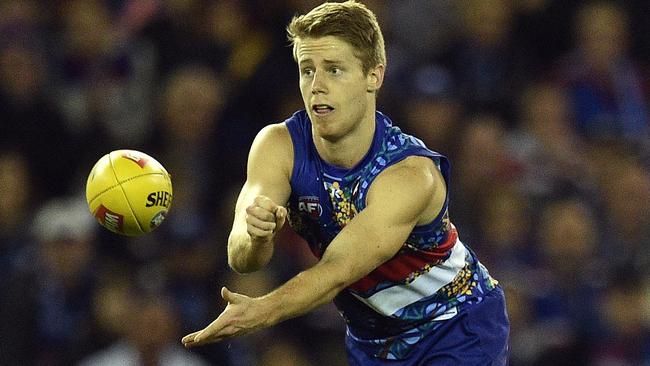 Lachie Hunter has been a crucial member of the Bulldogs midfield this year.  Picture: AAP