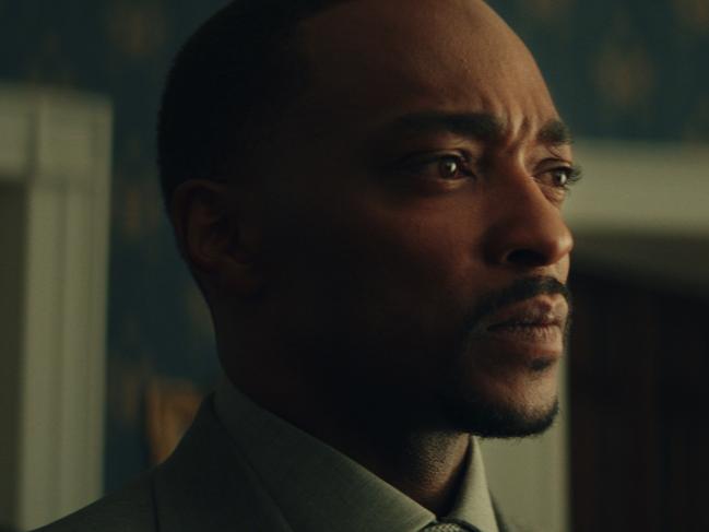 Captain America/Sam Wilson (Anthony Mackie) in Marvel Studios' CAPTAIN AMERICA: BRAVE NEW WORLD, exclusively on Disney+. Photo courtesy of Marvel Studios. © 2024 MARVEL.