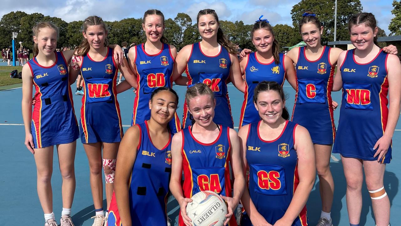 The Downlands College Junior A netball team.