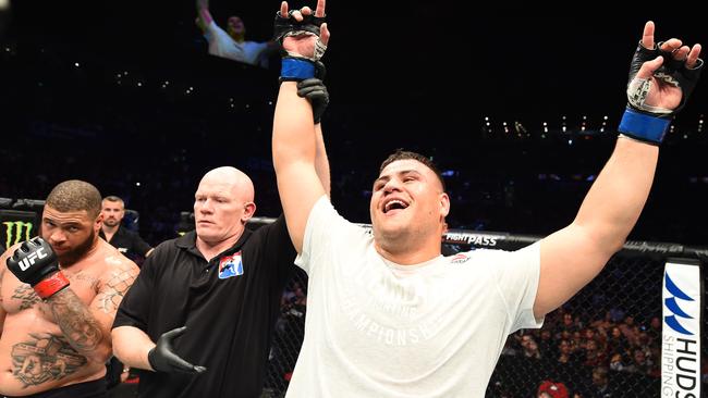 Tuivasa scored a first round knockout in his UFC debut in Sydney in 2017, and wants to put on another similarly impressive performance in September. Picture: Josh Hedges/Zuffa LLC/Getty Images