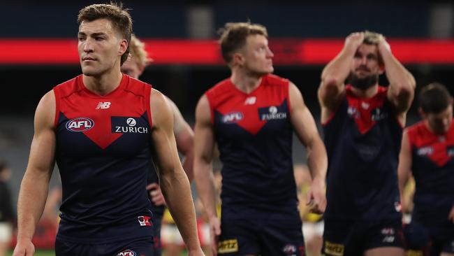 It continues to be a tough slog for the Melbourne Football Club. Picture: AFL Photos/Getty Images