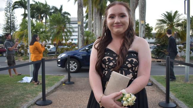 Sophie Gutsell at the Sarina State High School formal at the MECC, Mackay, on Thursday November 19. Picture: Zizi Averill