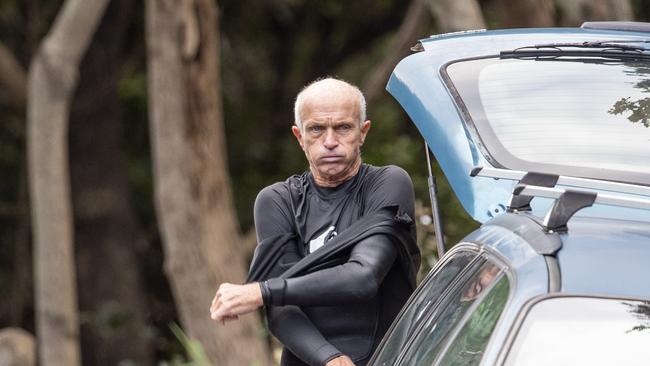 Jon Winfield pictured at Sharpes Beach on Friday. Picture: Liam Mendes