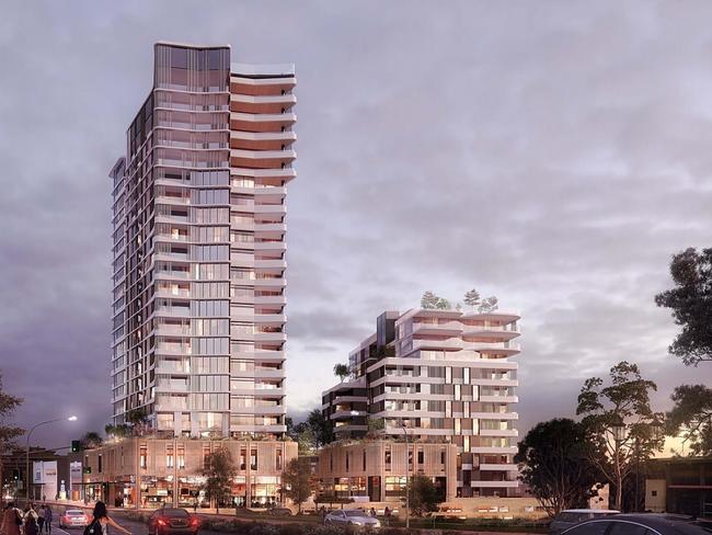 Lyon Group Australia have revealed a development application for a 23-storey high-rise residential tower dubbed WestSide Gateway in Hornsby.