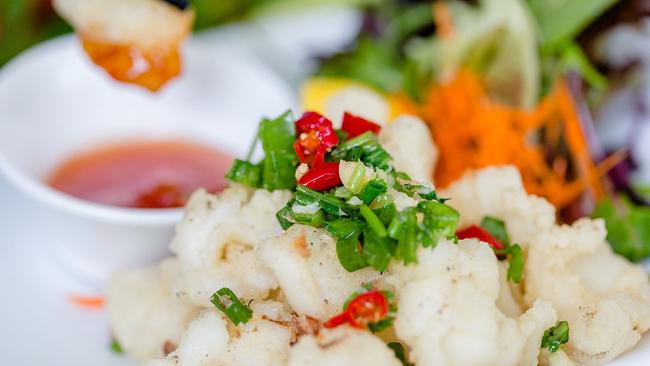 Moonlight Vietnamese restaurant’s salt & pepper chilli squid dish. Picture: Supplied