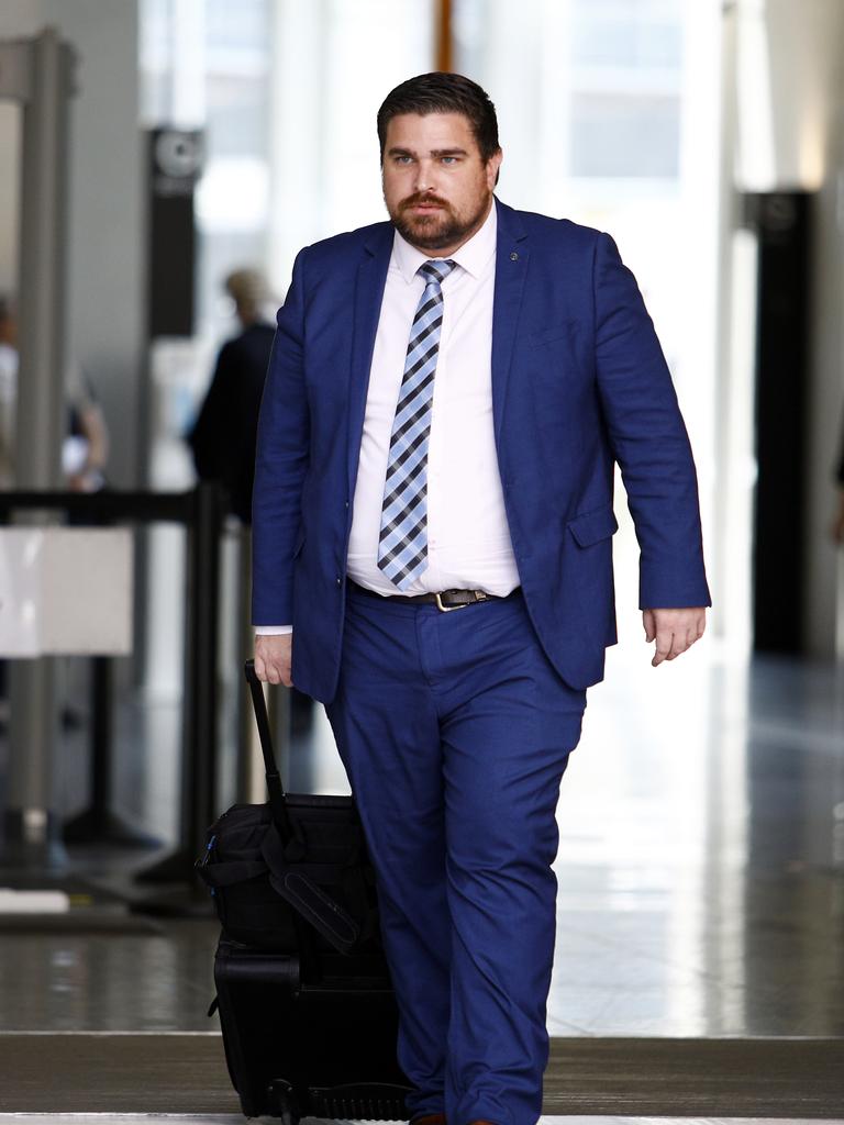 Rowan King, from RK Law, had been representing Mr Lehrmann in his Toowoomba criminal case. Picture: NewsWire / Tertius Pickard