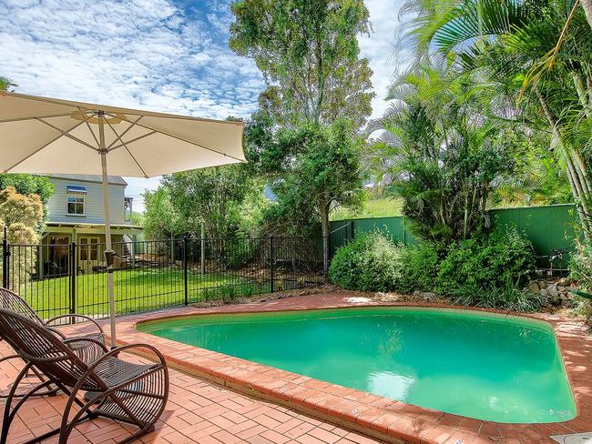 The three-bedroom home features a pool. Picture: realestate.com.au