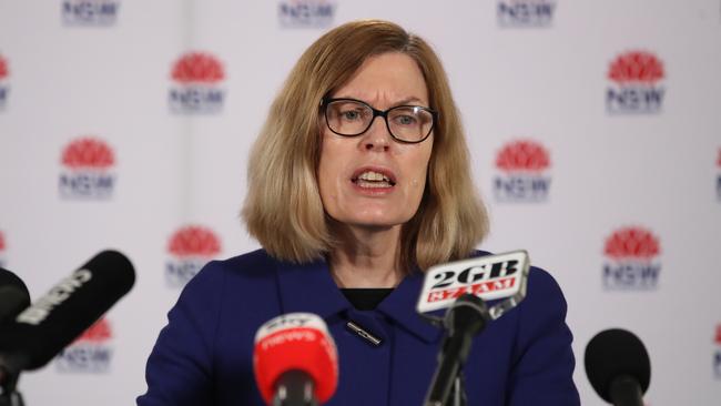 NSW Chief Health Officer Kerry Chant in Sydney on Wednesday. Picture: David Swift