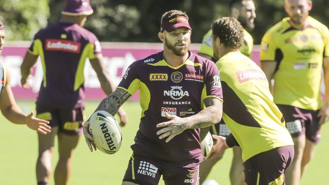 Josh McGuire will replace Andrew McCullough as Broncos No.9. Picture: Mark Cranitch