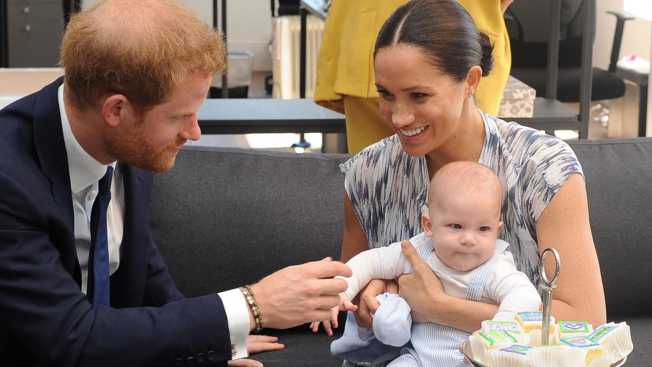 Harry, Meghan and Archie in Cape Town last September. Picture: Henk Kruger/Pool/AFP