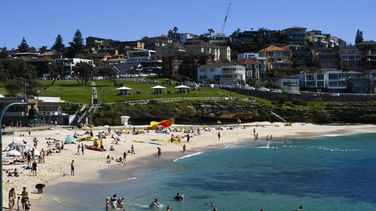 The man was arrested at Bronte beach. Picture: NCA NewsWire / Monique Harmer