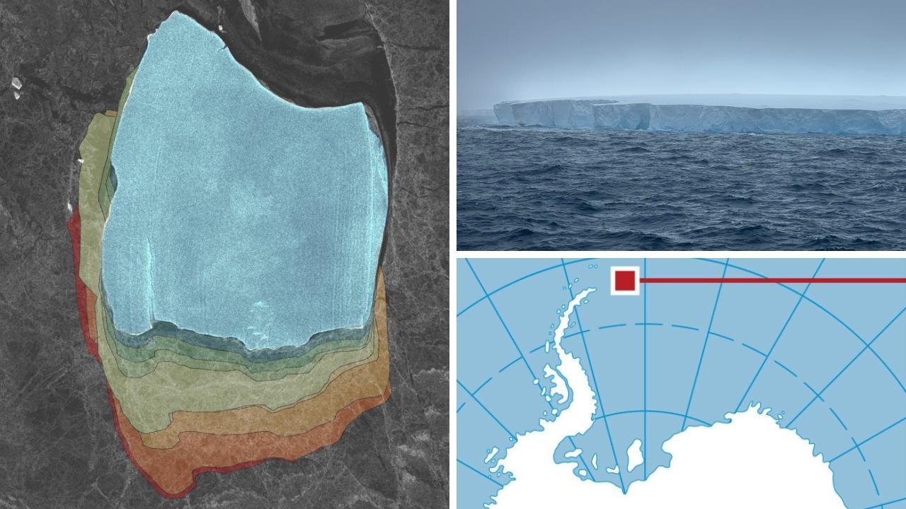 A23a: Największa poruszająca się góra lodowa na świecie, ważąca bilion ton