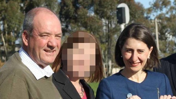 Daryl Maguire and NSW Premier Gladys Berejiklian in Wagga in 2017.