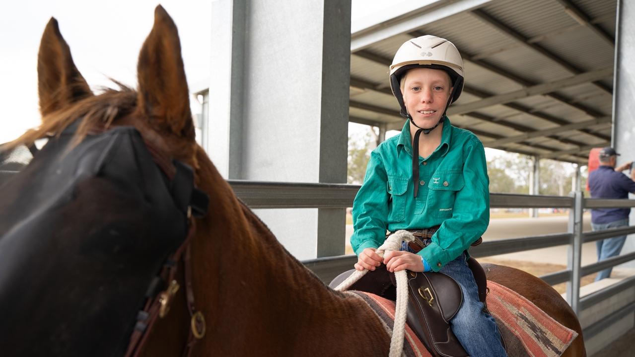 Corey Williamson at the Sunday horse events of the Kilkivan Great Horse Ride. Sunday, July 2, 2023. Picture: Christine Schindler