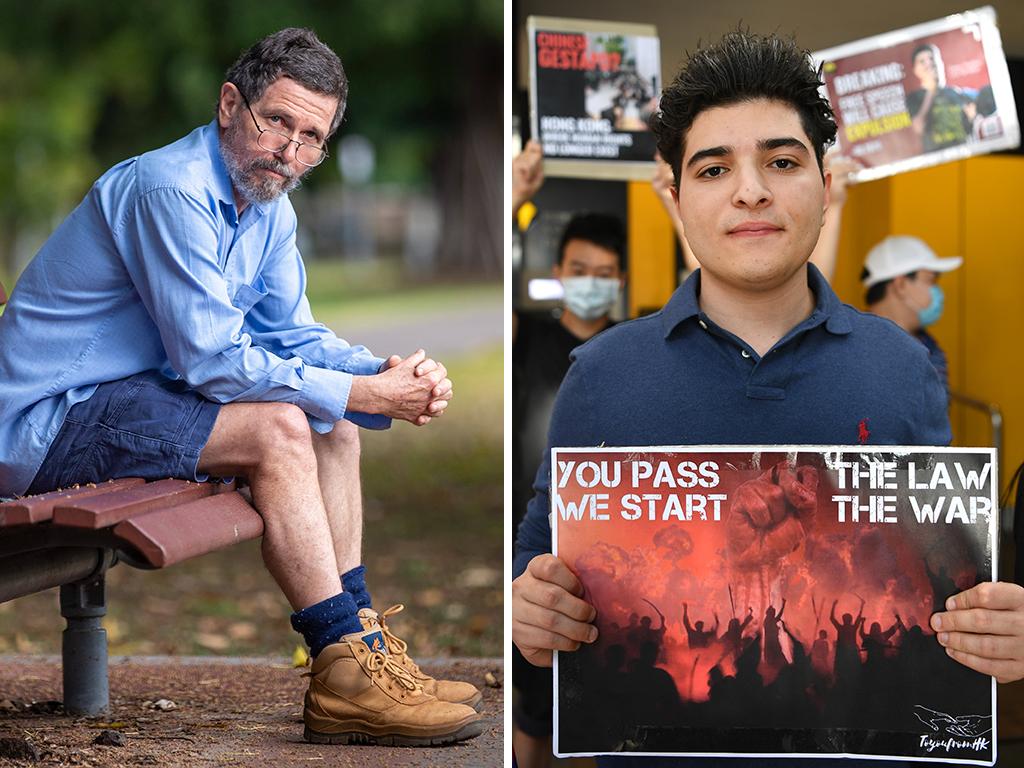 Former James Cook University physicist Peter Ridd (left) and student activist Drew Pavlou. Pictures: File