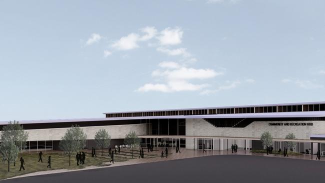 An artist's impression of the $39 million Mount Gambier Sports and Recreation Centre. Picture: Design Inc Co-op