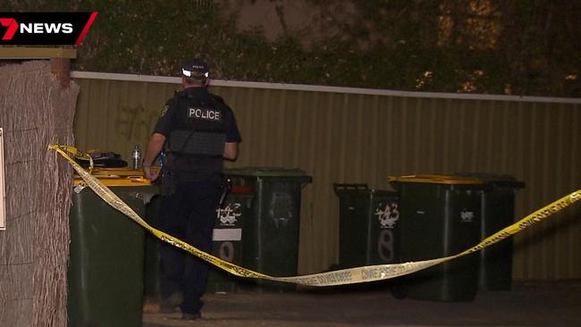 The scene was investigated after neighbours noticed a “chemical” smell. Picture: 7NEWS