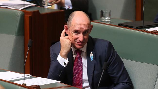 Stuart Robert during Question Time in the House of Representatives Chamber, Parliament House. Photo: Kym Smith