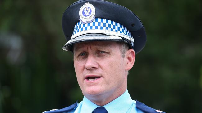 Acting assistant commissioner Chad Gillies. Picture: Newscorp :Daily Telegraph/ Gaye Gerard