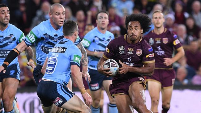 Felise Kaufusi at full flight during last year’s series. Picture: AAP Image/Dave Hunt