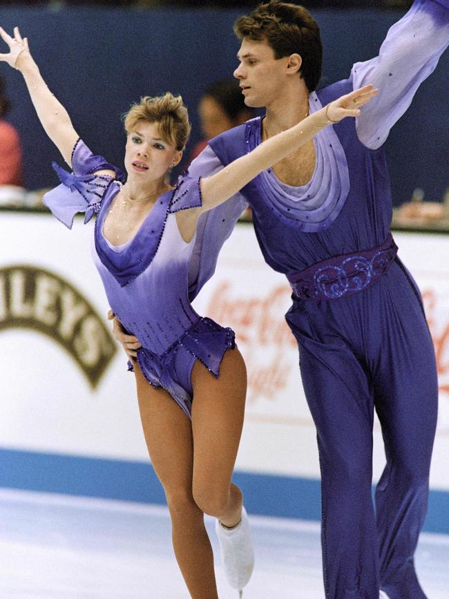 Evgenia Shishkova and Vadim Naumov in 1994. Picture: AFP