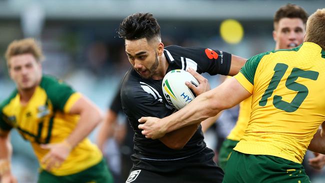 Nikora playing for the Junior Kiwis in 2017. Picture: Getty Images