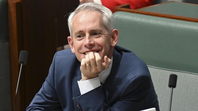 Immigration Minister Andrew Giles in the House of Representatives during question time on Thursday. Picture: NewsWire / Martin Ollman