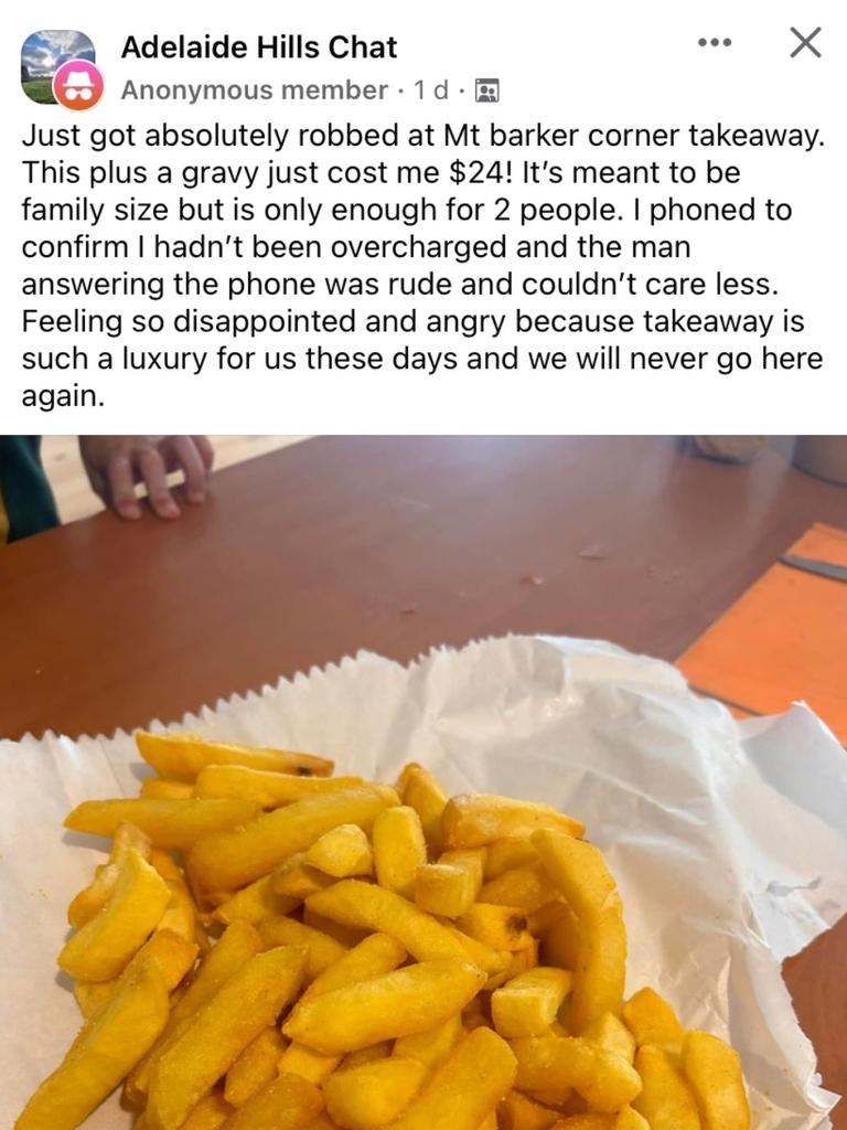 Adelaide Hills takeaway shop fires back at negative customer