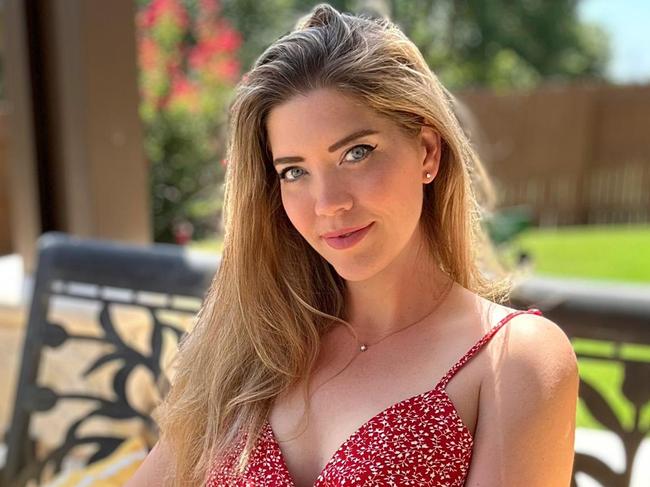 Becca Spinks, a single mum and divorcee from Texas, is a competitive shooter and internet sleuth who has been exposing the monsters behind the online 764 cult, including Kyle Spitze, who groomed and abused an Australian victim. Picture: Supplied