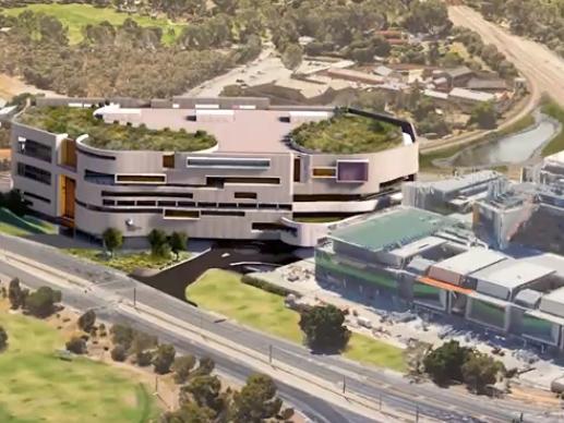 Artist impressions of the proposed new WCH on North Tce.