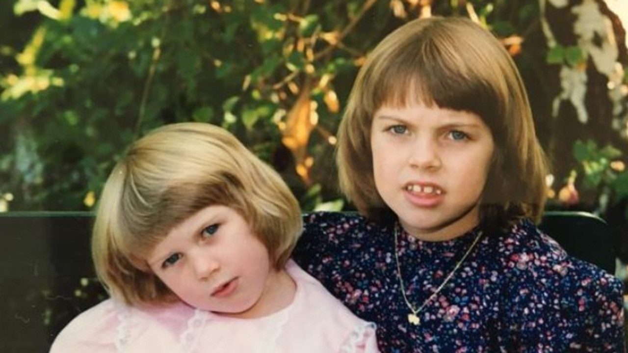 Anna and Katie when they were children.