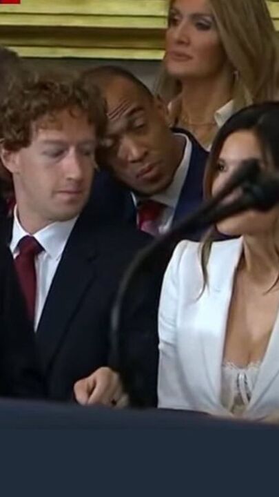 Zuckerberg’s awkward inauguration moment