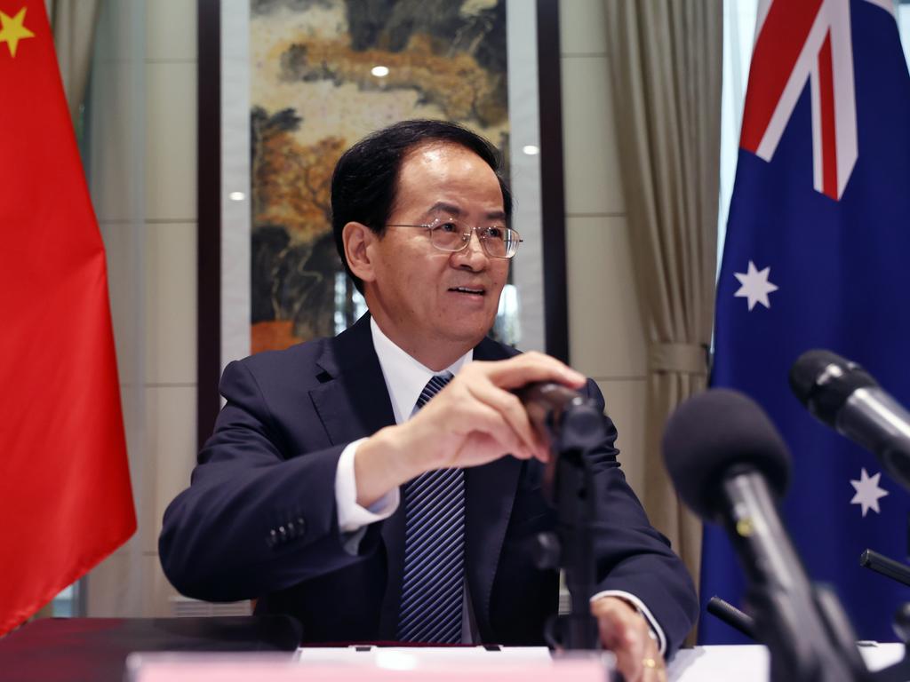 Beijing’s mouthpiece has added to a growing war-of-words since an extraordinary press conference held by Chinese Ambassador Cheng Jingye. Picture: NCA NewsWire/Gary Ramage