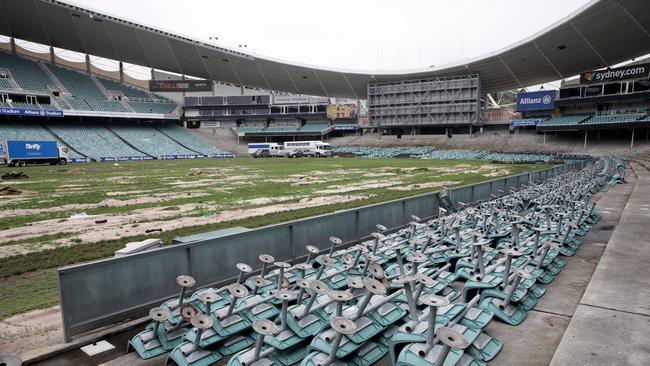 Demolition underway at Allianz Stadium. Supplied