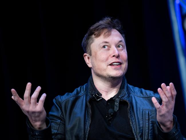 Elon Musk, founder of SpaceX, speaks during the Satellite 2020 at the Washington Convention CenterMarch 9, 2020, in Washington, DC. (Photo by Brendan Smialowski / AFP)