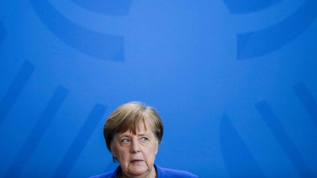 TOPSHOT – German Chancellor Angela Merkel. Picture: AFP