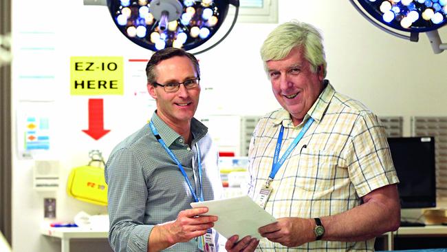  Medical Director of Emergency Departments Dr David Green (right). Lyndon Mechielsen