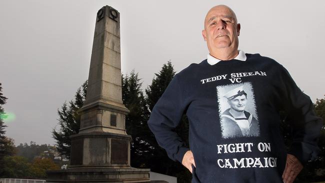 Garry Ivory who is leading a campaign to get a posthumous VC for his uncle Tedddy Sheean.