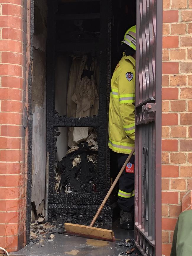 Clean-up and assessment of the damage is under way at St Carthage's Cathedral, Lismore, after a fire./ Credit: Alison Paterson