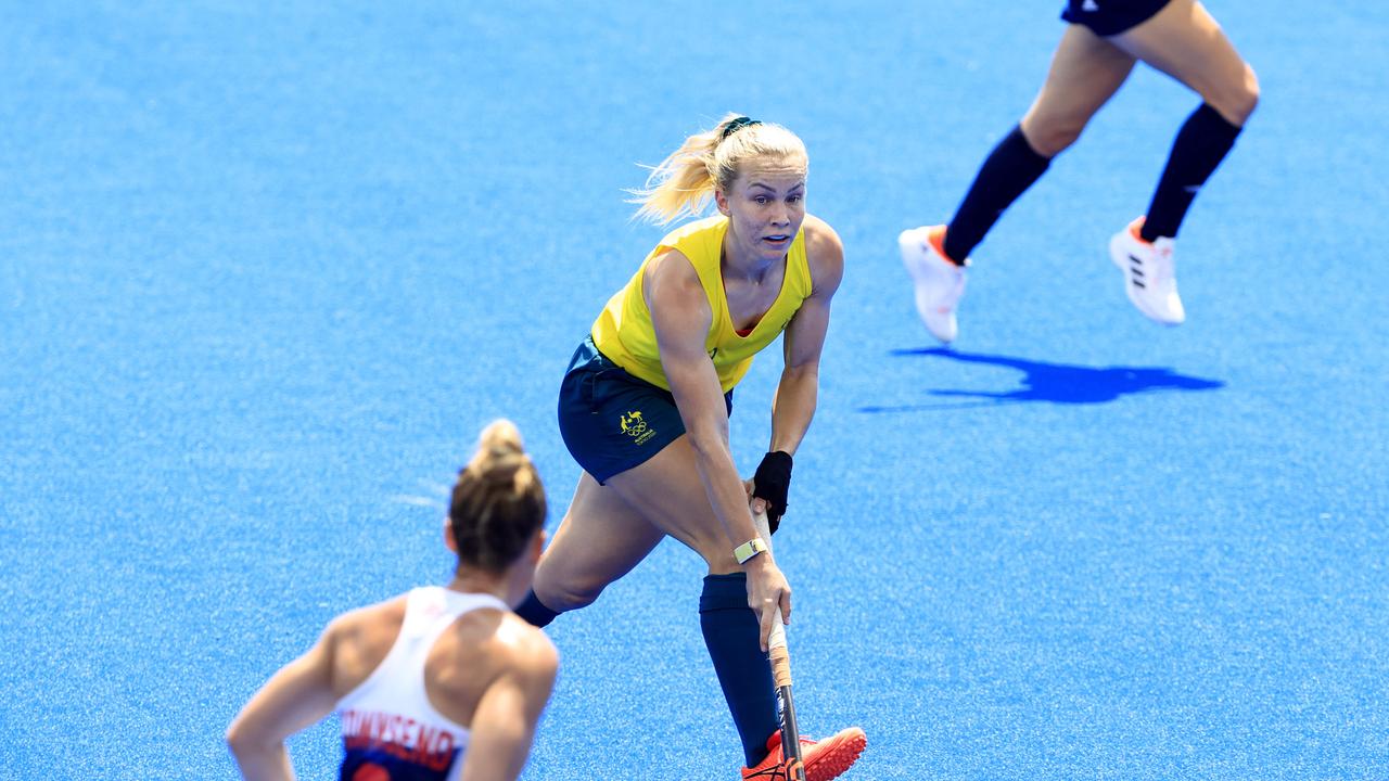 Steph Kershaw in action for Australia at the Tokyo Olympics. Picture: Adam Head