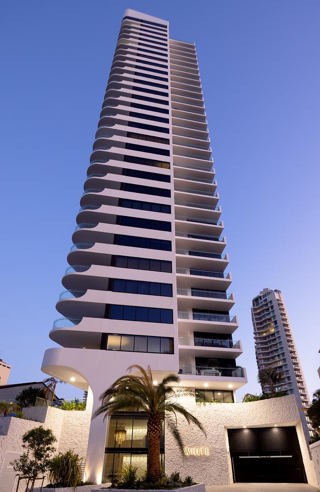 McNab's luxury residential tower at White Main Beach on the Gold Coast.