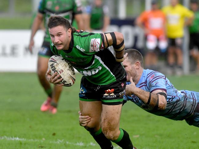 Townsville Blackhawks against Central Coast Capras at Jack Manski Oval. Blackhawks Jack Campagnolo. Picture: Evan Morgan
