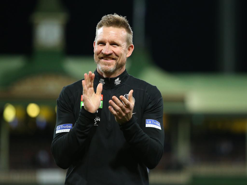 Nathan Buckley has told Territorians to “keep the dream alive” of an AFL team in the Territory. Picture: Jason McCawley/AFL Photos