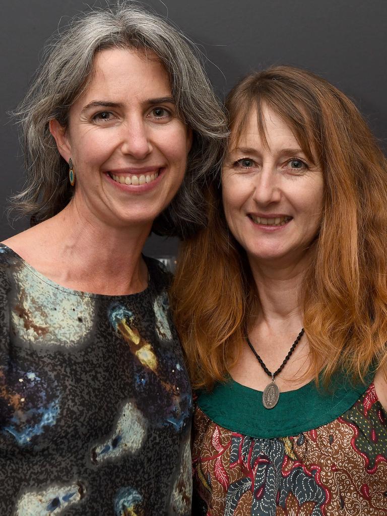 Jane Costessi and Michelle Smith at the Spanish Film Festival media launch pre-screening drinks at Palace Nova Cinema in the city. Picture: Naomi Jellicoe