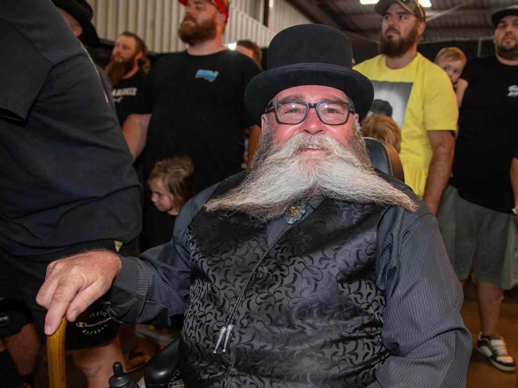 Winner of the best beard competition, Gary Moyle. Meatstock - Music, Barbecue and Camping Festival at Toowoomba Showgrounds.Saturday March 9th, 2024 Picture: Bev Lacey