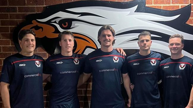 Erina Eagles players (left to right) Jake Elliott, Finn Douch, Oliver Clements, Toby Elliott and Zade Besley. Picture: supplied