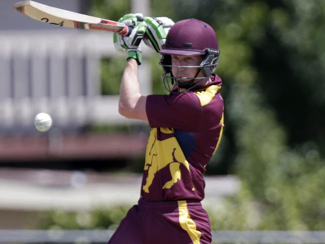 Premier cricket (white ball final): Fitzroy Doncaster v Camberwell Magpies. Tim Sheehan (Fitzroy). Picture: Valeriu Campan